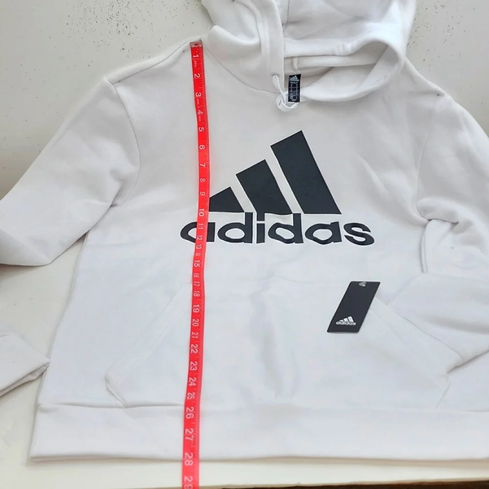 ADIDAS GOLF WHITE SWEATSHIRT WITH HOODIE - Picture 5 of 9